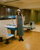 Women's ガーメントダイ タンクドレス BLACK LABEL SS25 グラファイト - 14666333 - S | NEW ERA ニューエラ公式オンラインストア