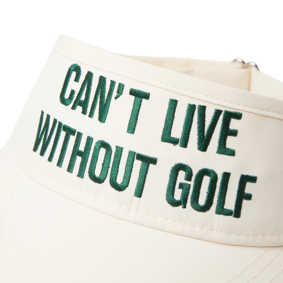 【ゴルフ】Women's トールバイザー CAN’T LIVE WITHOUT GOLF アイボリー - 14326188 - OSFM | NEW ERA ニューエラ公式オンラインストア