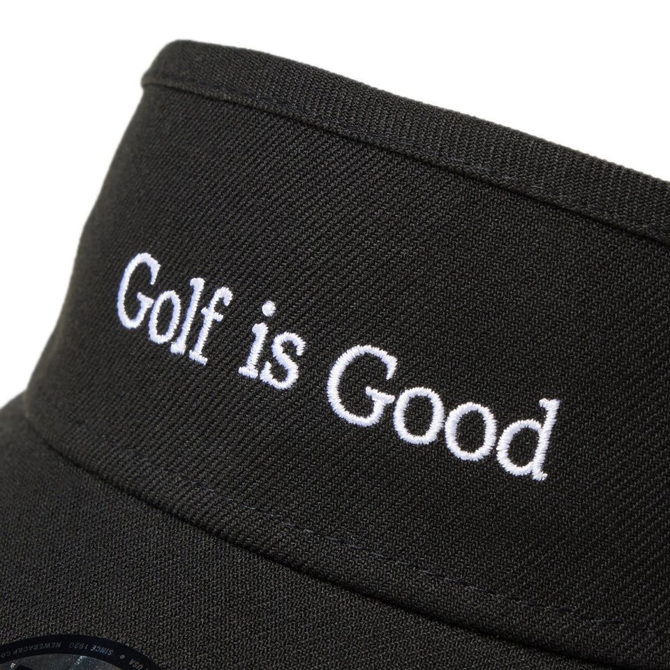 Women's サンバイザー トールバイザー Golf is good ブラック | ゴルフ - 14668996 - OSFM | NEW ERA ニューエラ公式オンラインストア