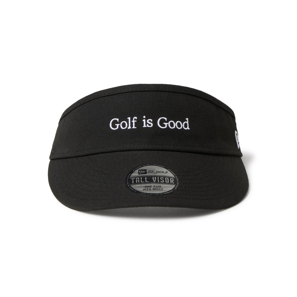 Women's サンバイザー トールバイザー Golf is good ブラック | ゴルフ - 14668996 - OSFM | NEW ERA ニューエラ公式オンラインストア