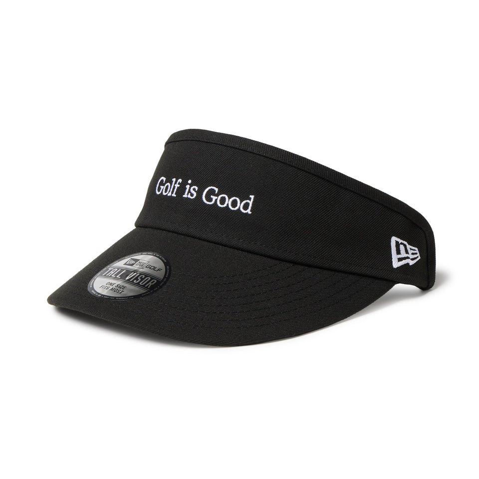 Women's サンバイザー トールバイザー Golf is good ブラック | ゴルフ - 14668996 - OSFM | NEW ERA ニューエラ公式オンラインストア