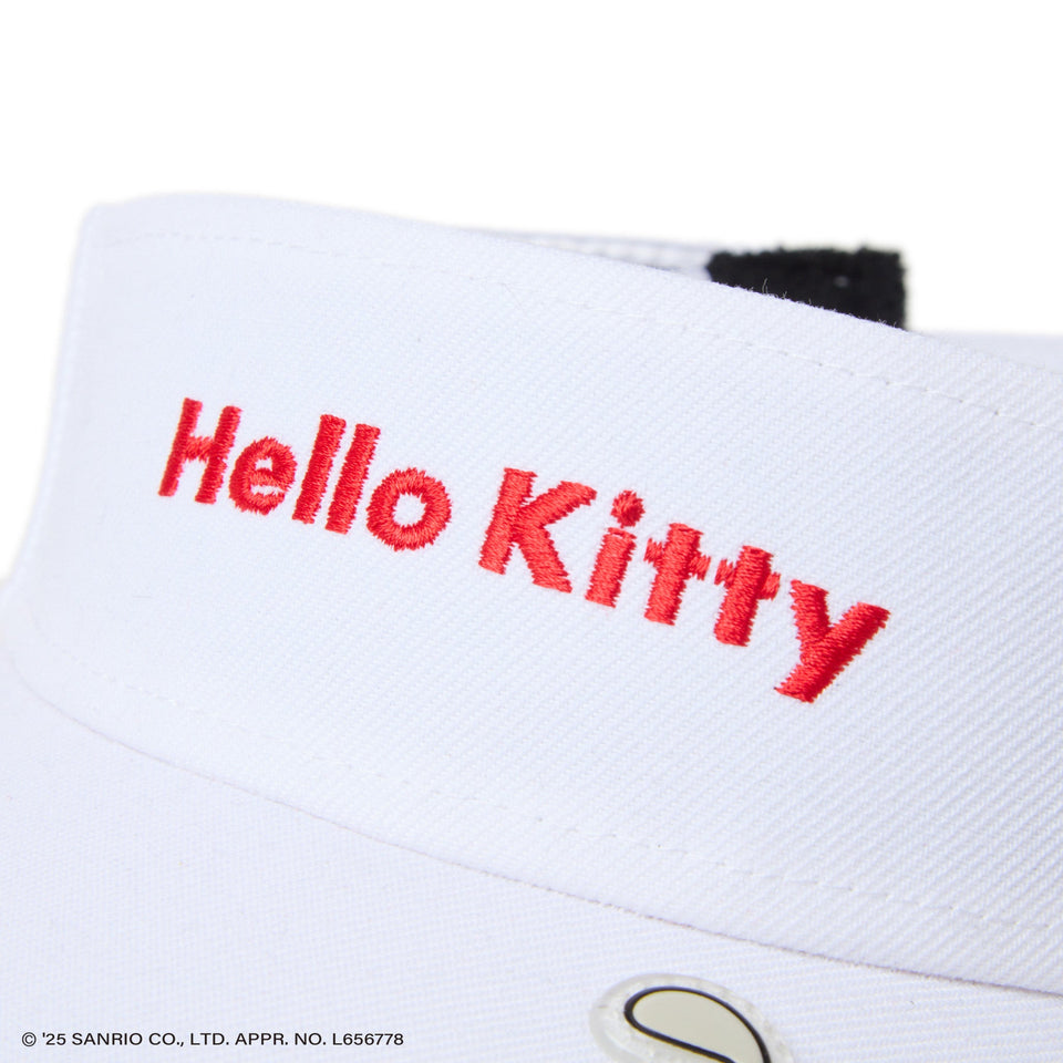 Women's サンバイザー ロングバイザー HELLO KITTY ホワイト