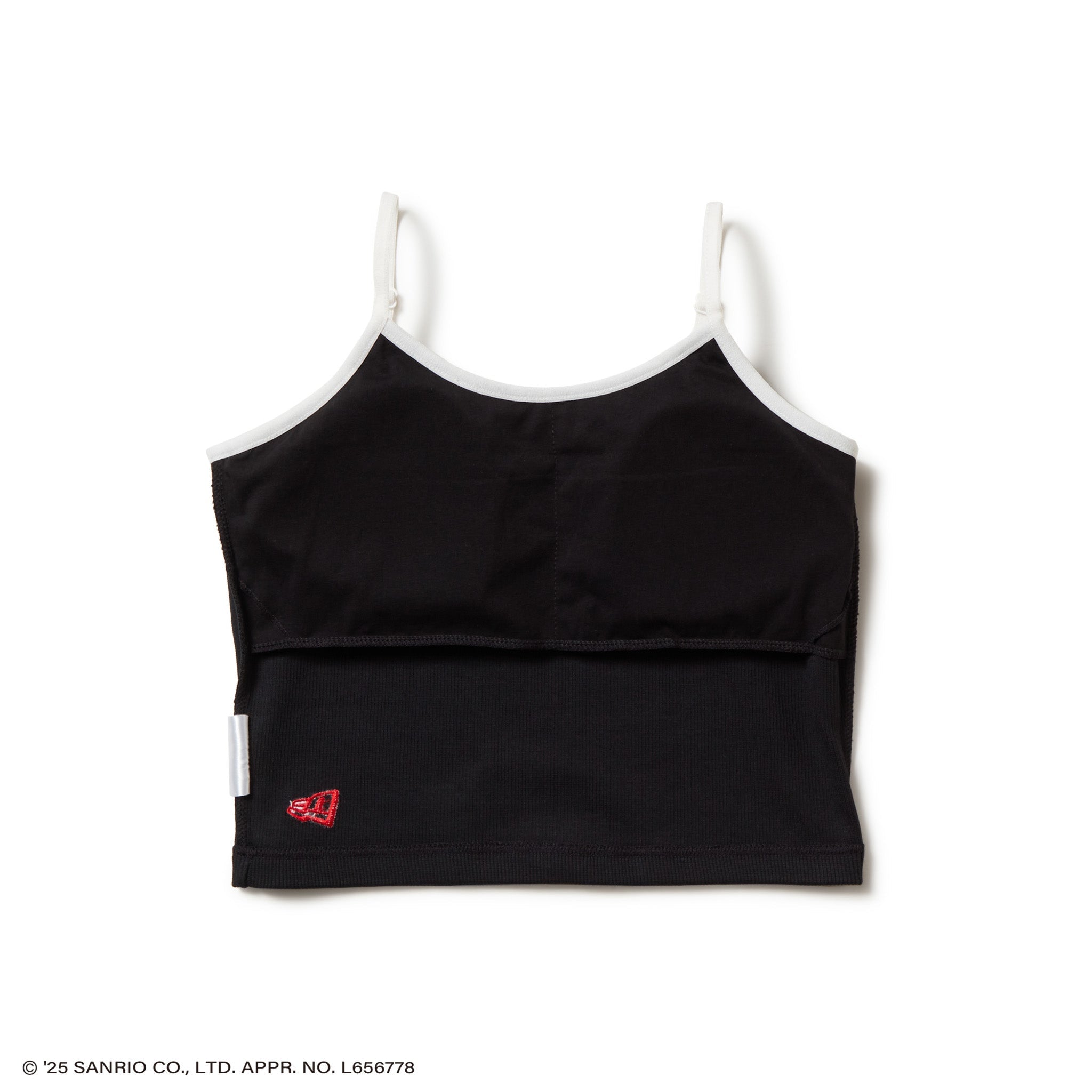Women's キャミソール HELLO KITTY NEW ERA フェイス ブラック 3