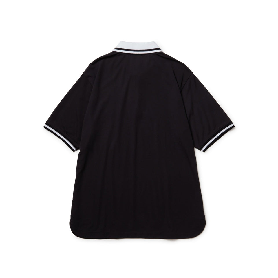 Women's 半袖 ポロシャツ Line ブラック | ゴルフ | ニューエラ