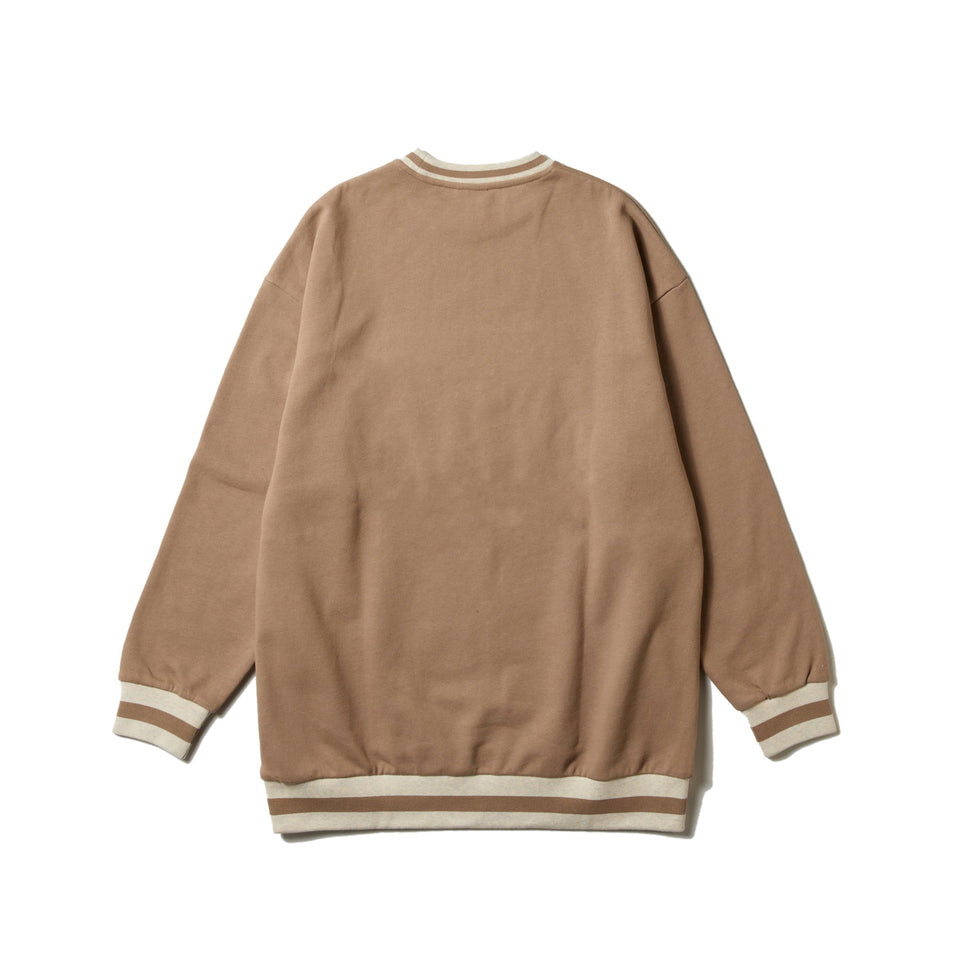 Women's オーバーサイズド クルーネック New Era ミルクティー - 14324615 - S | NEW ERA ニューエラ公式オンラインストア