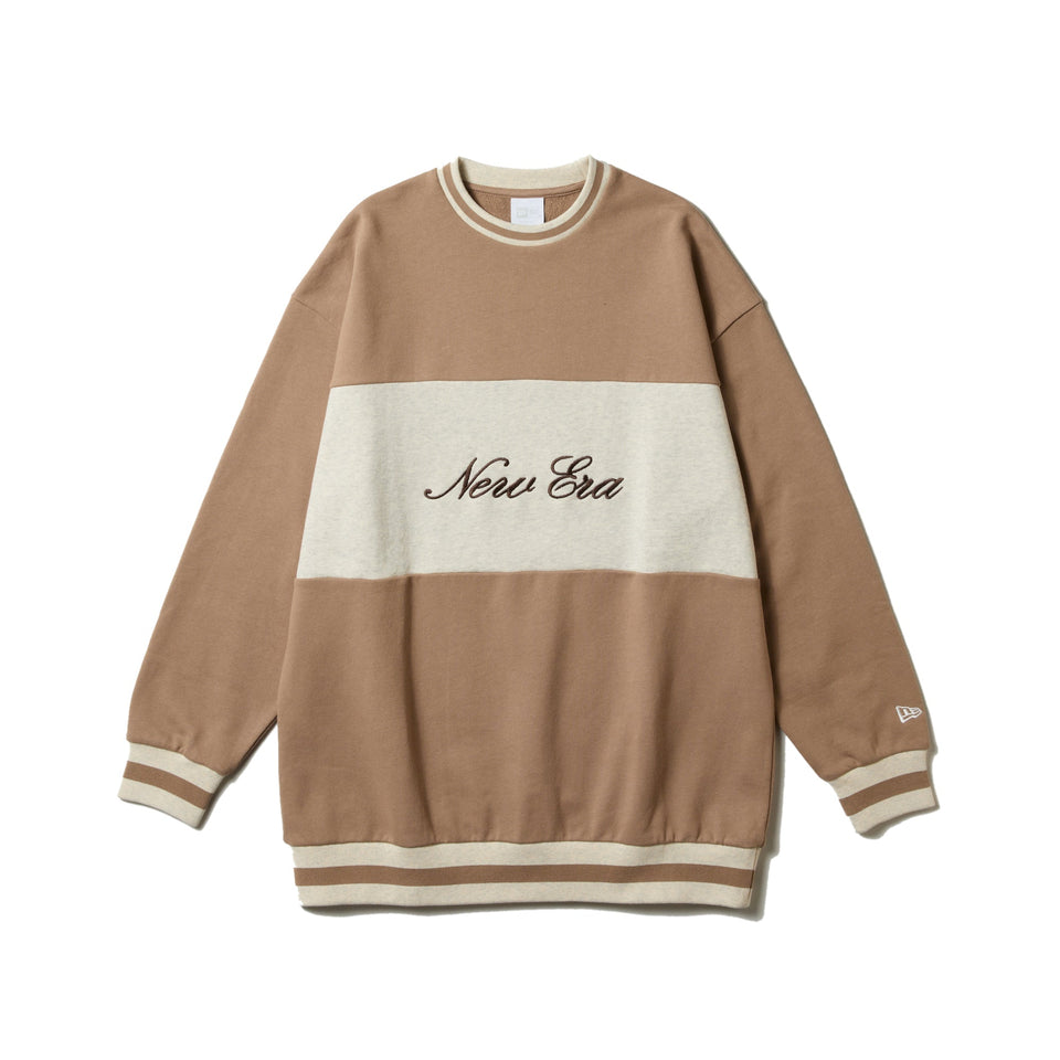 Women's オーバーサイズド クルーネック New Era ミルクティー - 14324615 - S | NEW ERA ニューエラ公式オンラインストア