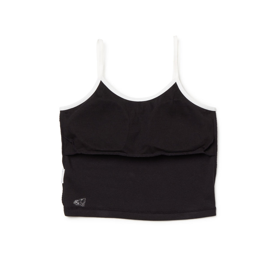 Women's リブ キャミソール Pill Logo ブラック - 14391915 - S | NEW ERA ニューエラ公式オンラインストア