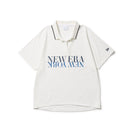 【ゴルフ】Women's 半袖 スキッパー ポロシャツ Seersucker ホワイト - 14391440 - S | NEW ERA ニューエラ公式オンラインストア
