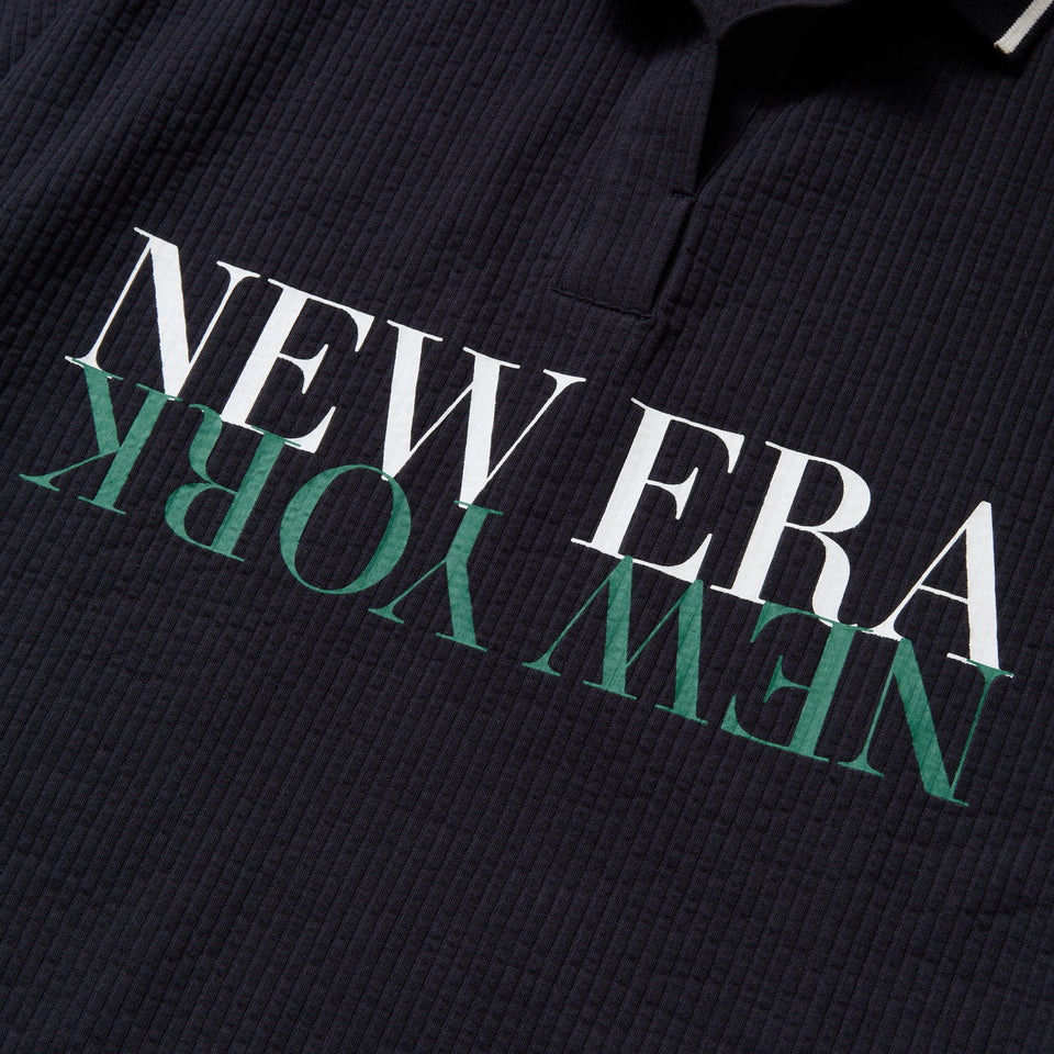 【ゴルフ】Women's 半袖 スキッパー ポロシャツ Seersucker ネイビー - 14391441 - S | NEW ERA ニューエラ公式オンラインストア
