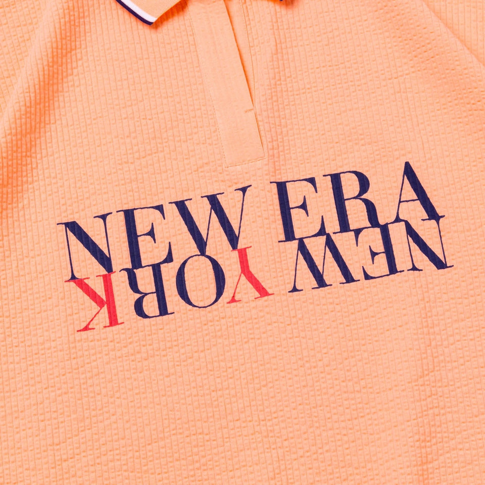 【ゴルフ】 WOMEN'S 半袖 ポロシャツ 紺野ゆり Skipper シアサッカー ペールコーラル - 14311404-S | NEW ERA ニューエラ公式オンラインストア