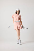 【ゴルフ】 WOMEN'S 半袖 ミッドネック Tシャツ 紺野ゆり ペールコーラル - 14311402-S | NEW ERA ニューエラ公式オンラインストア