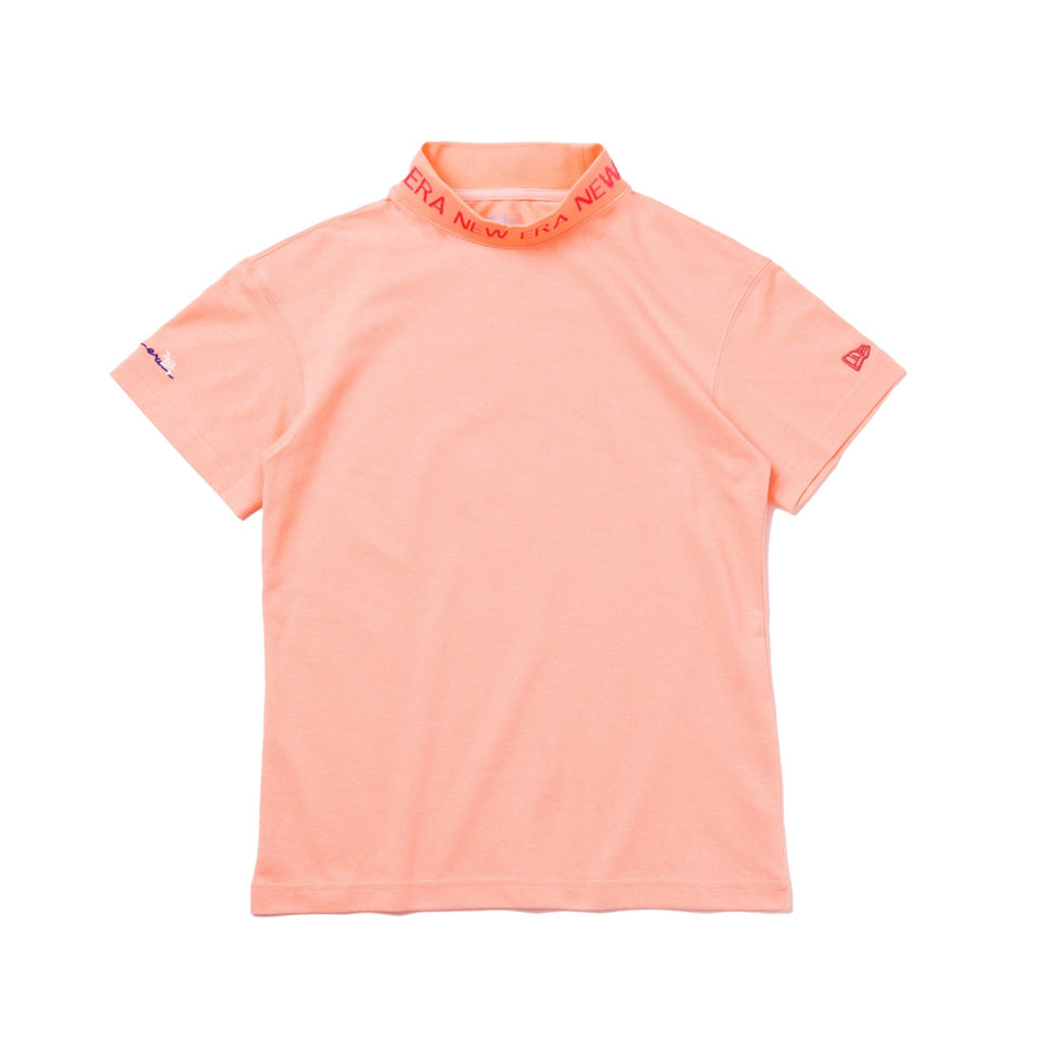 WOMEN'S 半袖 ミッドネック Tシャツ 紺野ゆり ペールコーラル WOMEN'S 半袖 ミッドネック Tシャツ 紺野ゆり ペールコーラル