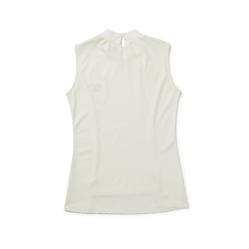 女性が喜ぶ♪ ノースリーブ Women's ミッドネック ゴルフ | ホワイト Tシャツ レディースウェア