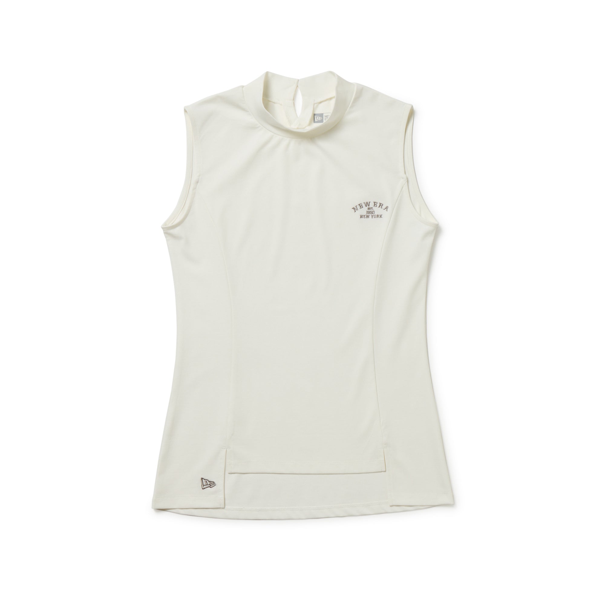 ニューエラ NEW ERA Women's ノースリーブ ミッドネック Tシャツ ホワイト ゴルフ 14391455 Women's ノースリーブ ミッドネック Tシャツ ホワイト | ゴルフ