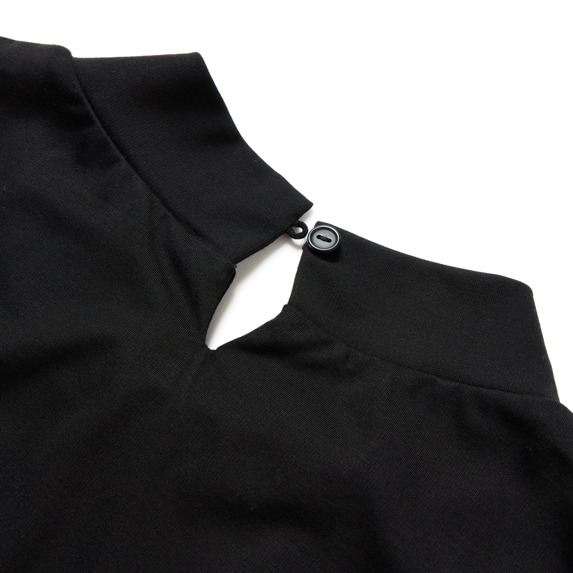 Women's ノースリーブ ミッドネック Tシャツ ブラック | ゴルフ 4