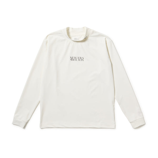 Women's 長袖 ミッドネック ニットジャージー Tシャツ オフ