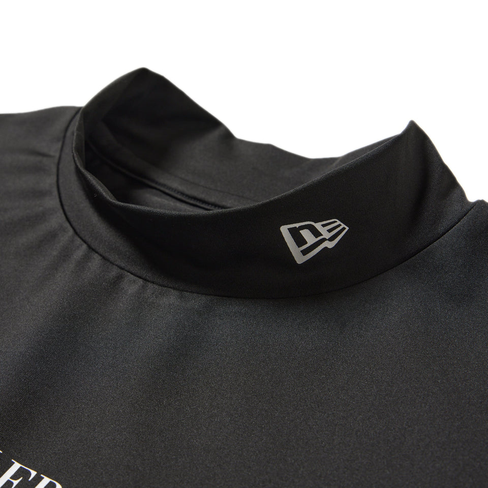 Women's 長袖 ミッドネック ニットジャージー Tシャツ ブラック | ゴルフ - 14669804 - S | NEW ERA ニューエラ公式オンラインストア