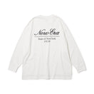Women's 長袖 オーバーサイズド コットン Tシャツ ホワイト - 14674699 - S | NEW ERA ニューエラ公式オンラインストア