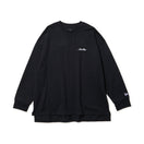 Women's 長袖 オーバーサイズド コットン Tシャツ ブラック - 14674700 - S | NEW ERA ニューエラ公式オンラインストア