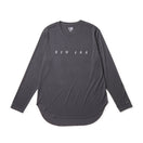 Women's 長袖 ラウンドヘム Tシャツ チャコールグレー | パフォーマンスアパレル - 14674721 - S | NEW ERA ニューエラ公式オンラインストア
