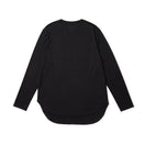 Women's 長袖 ラウンドヘム Tシャツ ブラック | パフォーマンスアパレル - 14674722 - S | NEW ERA ニューエラ公式オンラインストア