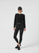 Women's 長袖 ショートレングス Tシャツ ブラック | パフォーマンスアパレル - 14721910 - S | NEW ERA ニューエラ公式オンラインストア