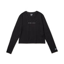 Women's 長袖 ショートレングス Tシャツ ブラック | パフォーマンスアパレル - 14721910 - S | NEW ERA ニューエラ公式オンラインストア