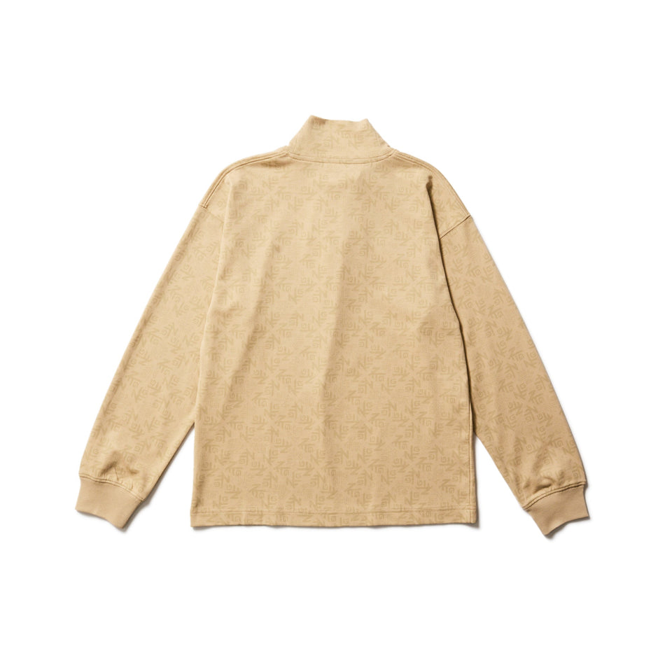 Women's 長袖 ハイカラー パフォーマンス Tシャツ All Over