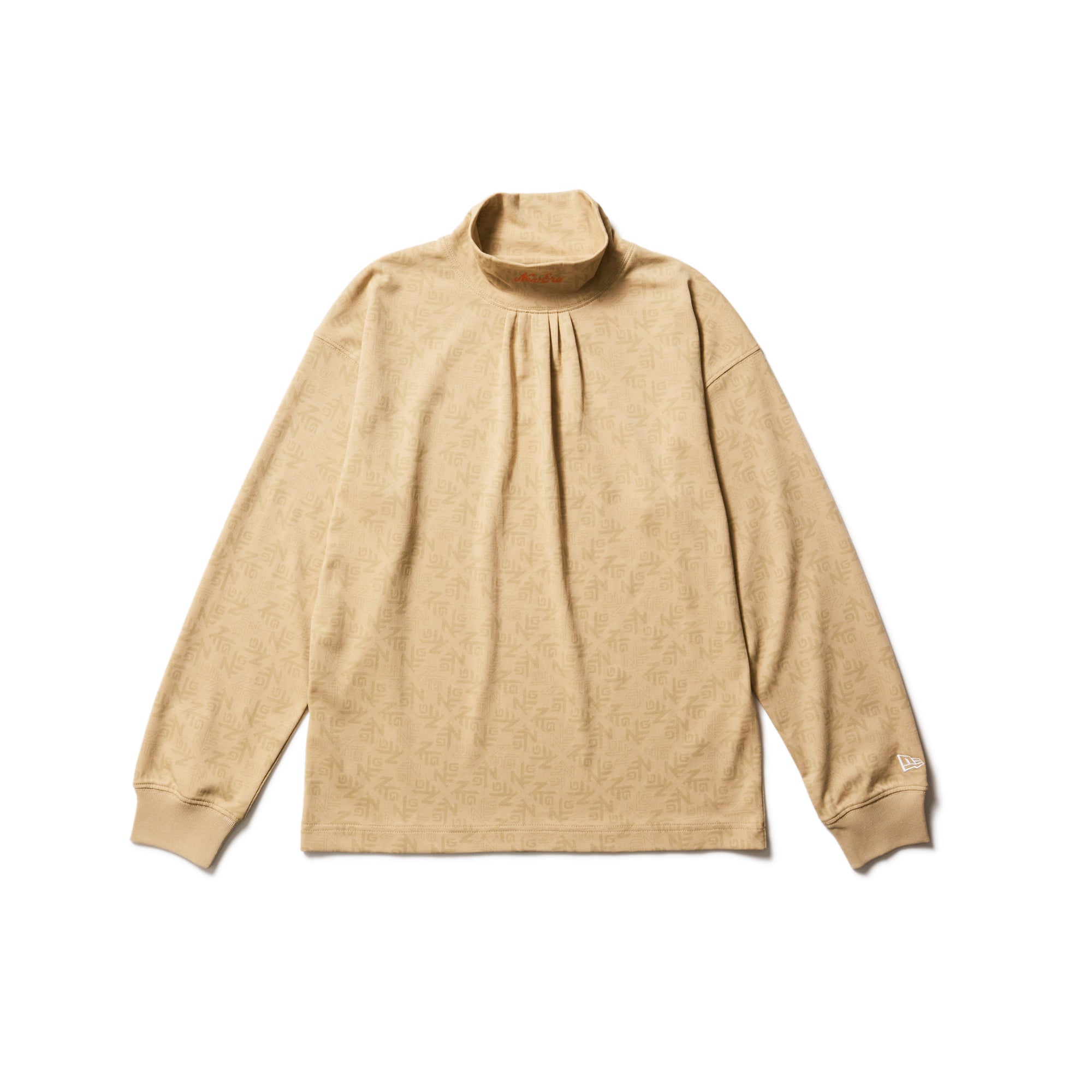Women's 長袖 ハイカラー パフォーマンス Ｔシャツ All Over カーキ | ゴルフ
