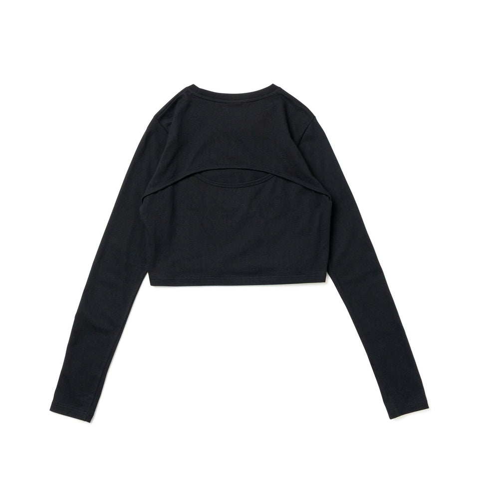Women's 長袖 オープンバック Tシャツ BLACK LABEL FW25 ブラック - 14746878 - S | NEW ERA ニューエラ公式オンラインストア