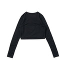 Women's 長袖 オープンバック Tシャツ BLACK LABEL FW25 ブラック - 14746878 - S | NEW ERA ニューエラ公式オンラインストア
