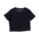 Women's 半袖 クロップド シアーTシャツ BLACK LABEL SS25 ブラック - 14666326 - S | NEW ERA ニューエラ公式オンラインストア