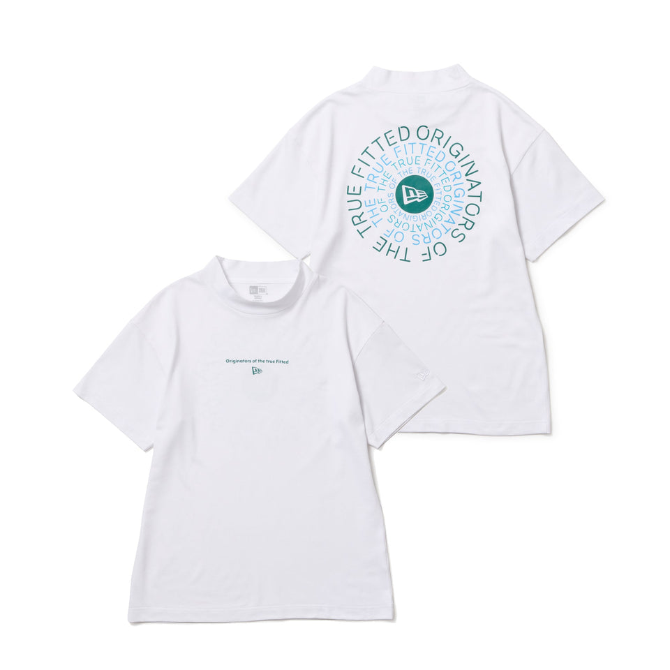 Women's 半袖 ミッドネック Tシャツ Circle OOTTF ホワイト