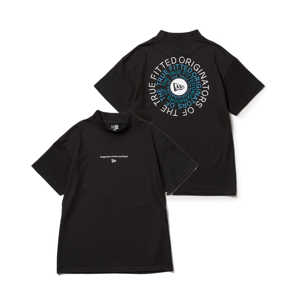 Women's 半袖 ミッドネック Tシャツ Circle OOTTF ブラック