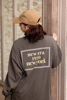Women's 長袖 オーバーサイズド コットン Tシャツ new era 1920 new york モス - 14324617 - S | NEW ERA ニューエラ公式オンラインストア
