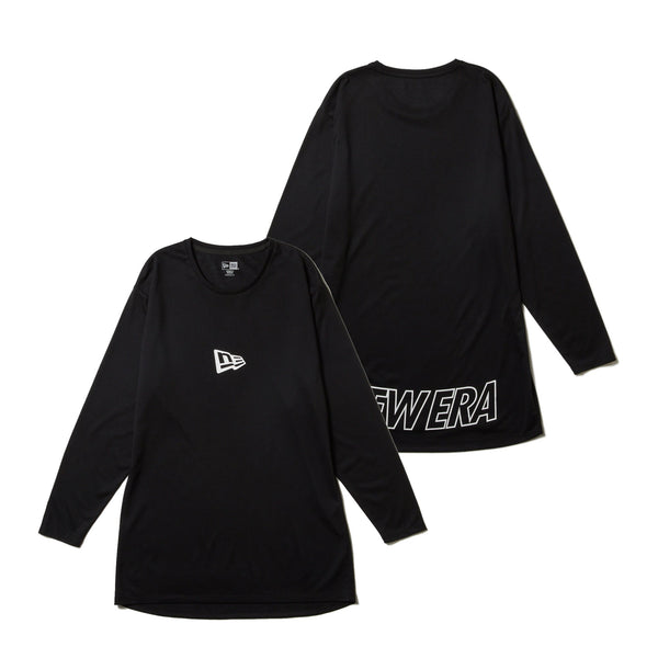 Women's 長袖 ロングレングス Tシャツ ブラック