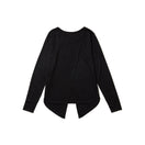 Women's 長袖 バックスリット Tシャツ ブラック【 Performance Apparel 】 - 14312779 - S | NEW ERA ニューエラ公式オンラインストア