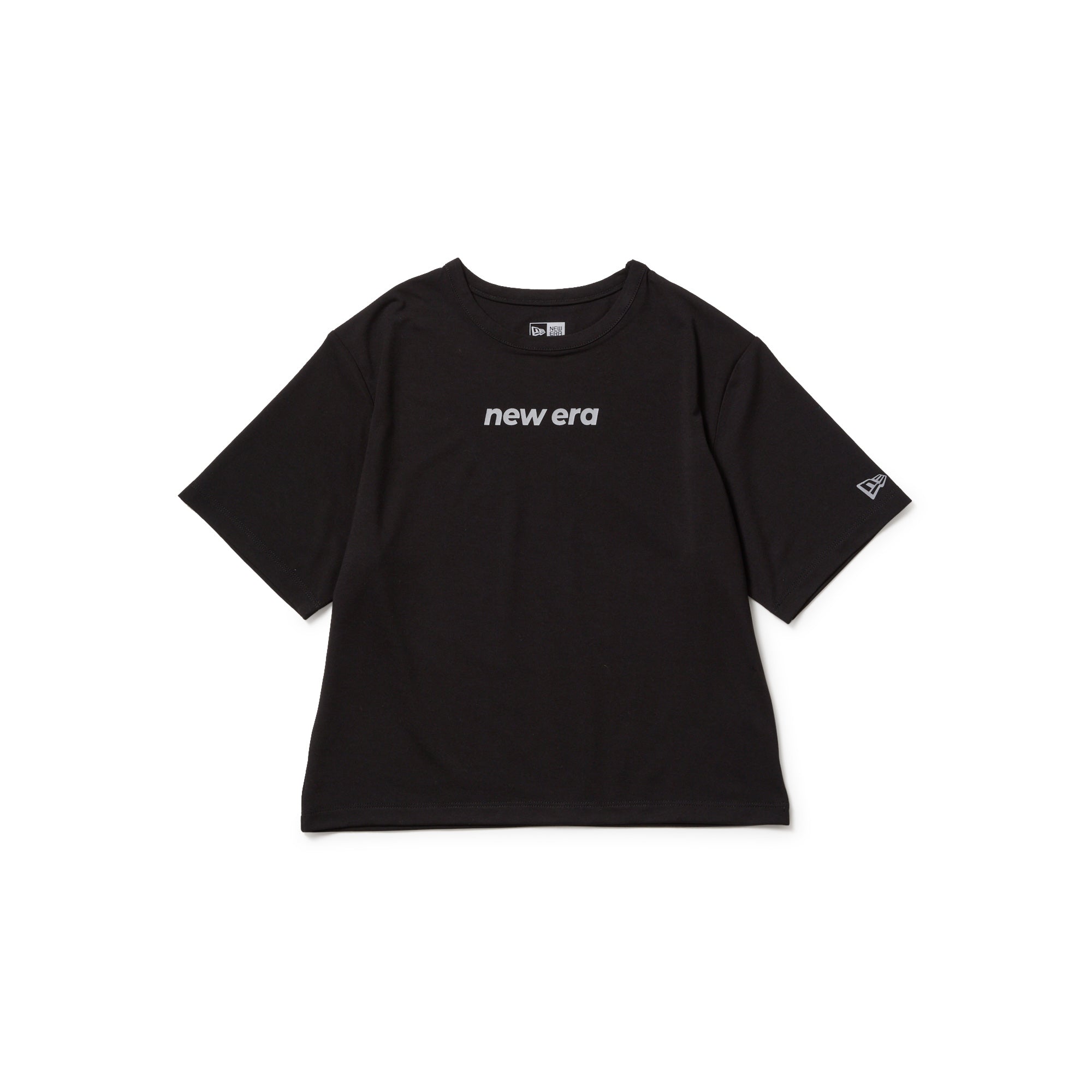ニューエラ Women's 半袖 ミッドネック Tシャツ Women's 半袖 ミッドネック Tシャツ ブラック | ゴルフ