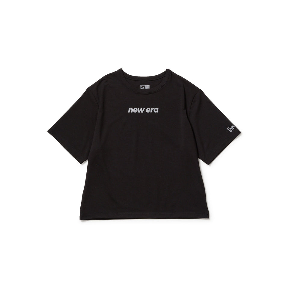 Women's 半袖 テック ショート Tシャツ ブラック