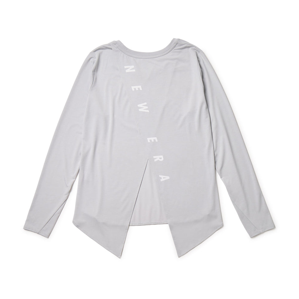 Women's 長袖 バックスリット Tシャツ Vertical Logo ライトブルー | パフォーマンスアパレル - 14674731 - S | NEW ERA ニューエラ公式オンラインストア