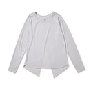 Women's 長袖 バックスリット Tシャツ Vertical Logo ライトブルー | パフォーマンスアパレル - 14674731 - S | NEW ERA ニューエラ公式オンラインストア