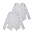 Women's 長袖 バックスリット Tシャツ Vertical Logo ライトブルー | パフォーマンスアパレル - 14674731 - S | NEW ERA ニューエラ公式オンラインストア