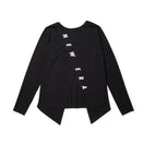Women's 長袖 バックスリット Tシャツ Vertical Logo ブラック | パフォーマンスアパレル - 14674732 - S | NEW ERA ニューエラ公式オンラインストア