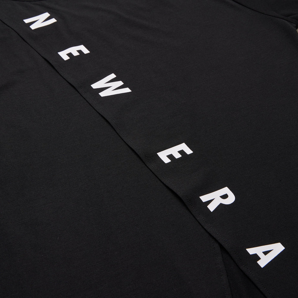Women's 長袖 バックスリット Tシャツ Vertical Logo ブラック | パフォーマンスアパレル - 14674732 - S | NEW ERA ニューエラ公式オンラインストア