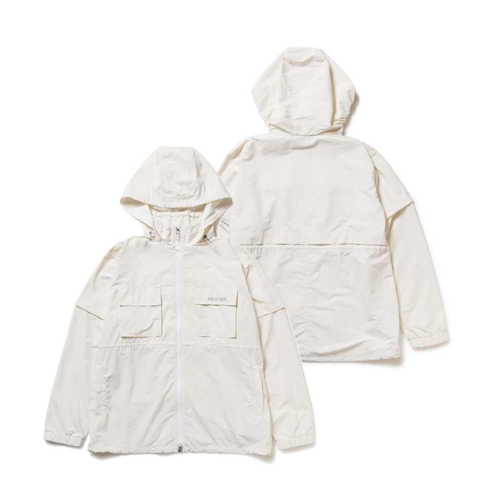 【ゴルフ】Women's プルオーバージャケット Water Repellent 2Way ホワイト - 14391423 - S | NEW ERA ニューエラ公式オンラインストア