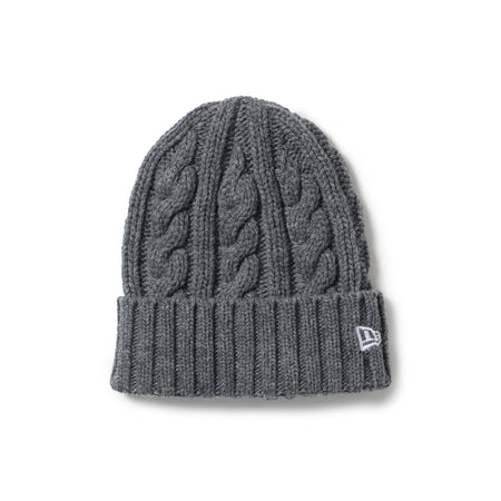 ローゲージ カフニット Wool Blend ダークグレー | ニューエラ
