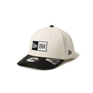 キッズ Youth 9FIFTY ストレッチスナップ ボックスロゴ クロームホワイト/ブラック - 14671548-YTH | NEW ERA ニューエラ公式オンラインストア