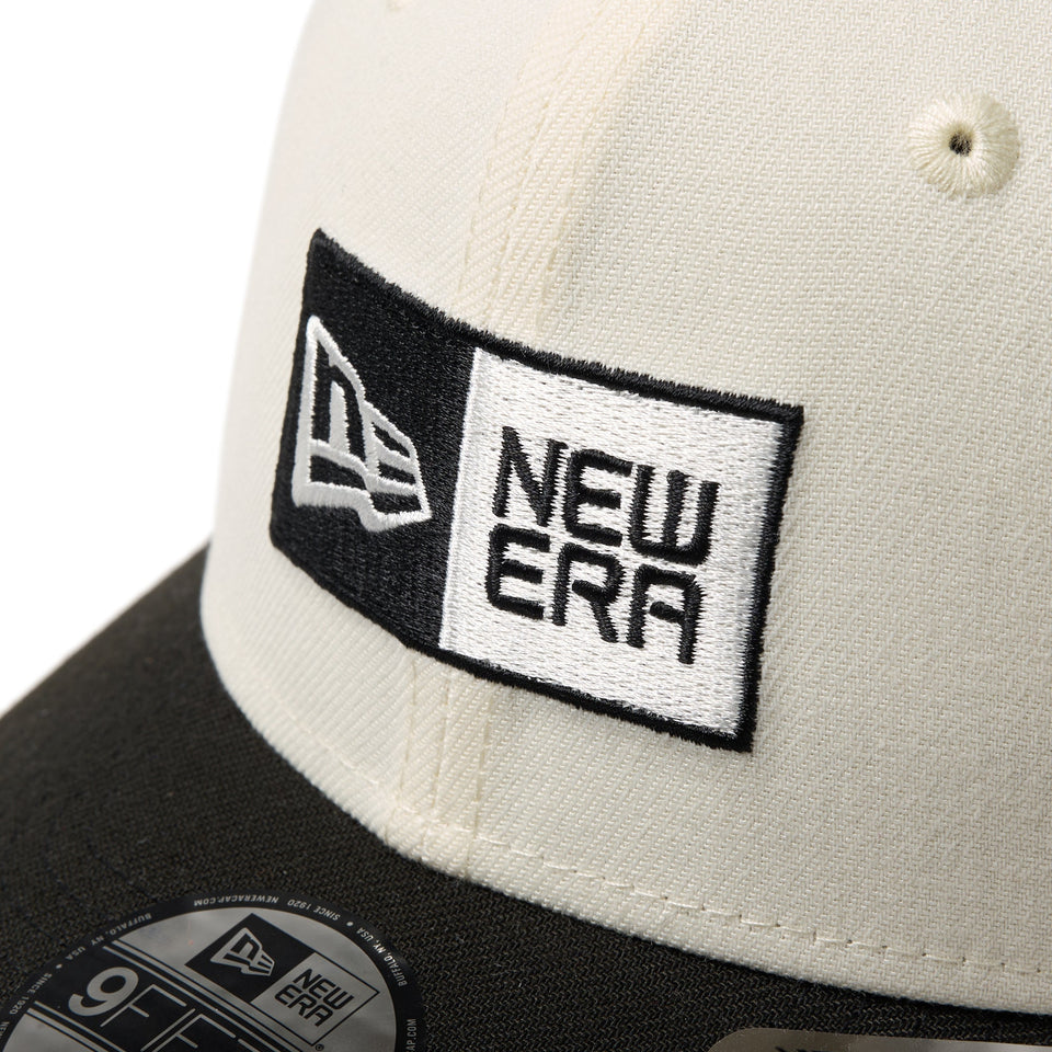 キッズ Youth 9FIFTY ストレッチスナップ ボックスロゴ クロームホワイト/ブラック - 14671548-YTH | NEW ERA ニューエラ公式オンラインストア
