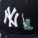 キッズ Youth 9FIFTY 自由の女神 エンブロイダリー ニューヨーク・ヤンキース ネイビー - 14671549-YTH | NEW ERA ニューエラ公式オンラインストア