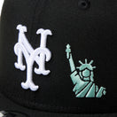 キッズ Youth 9FIFTY 自由の女神 エンブロイダリー ニューヨーク･メッツ ブラック - 14671550-YTH | NEW ERA ニューエラ公式オンラインストア